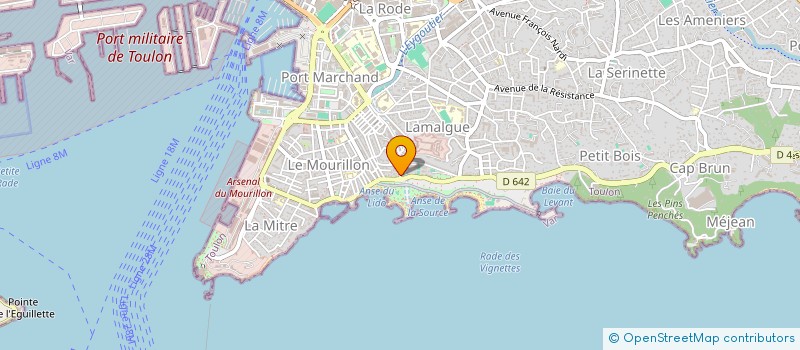 localisation de l'entreprise SCI DE LA PAIX  TOULON