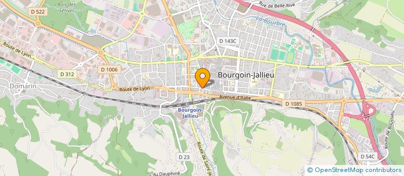 localisation de l'entreprise SCI DE LA PAIX à BOURGOIN-JALLIEU
