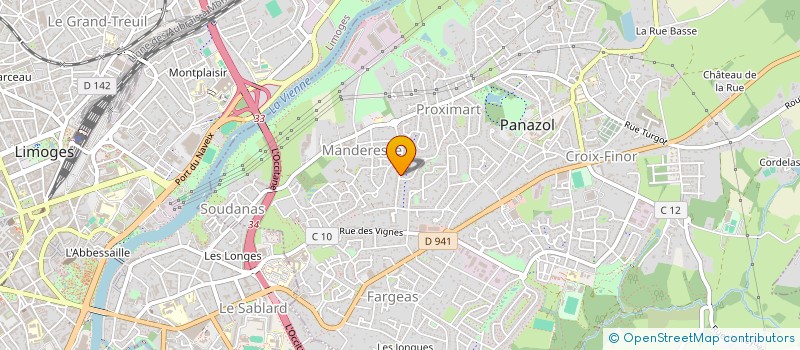 localisation de l'entreprise SCI DE LA PAIX à PANAZOL