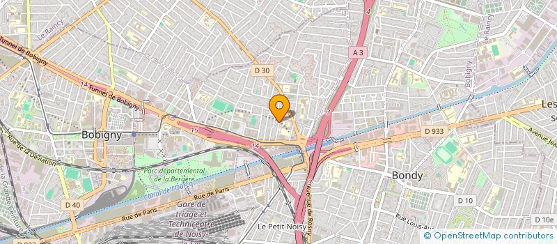 localisation de l'entreprise SCI DE LA PAIX  BOBIGNY