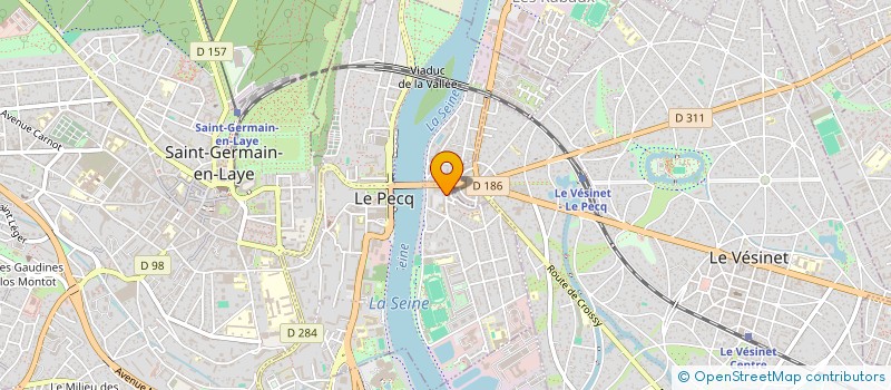 localisation de l'entreprise SCI DE LA PAIX  LE PECQ