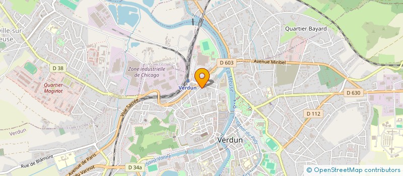 localisation de l'entreprise SCI DE LA PAIX à VERDUN