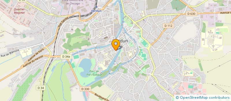 localisation de l'entreprise SCI DE LA PAIX à VERDUN