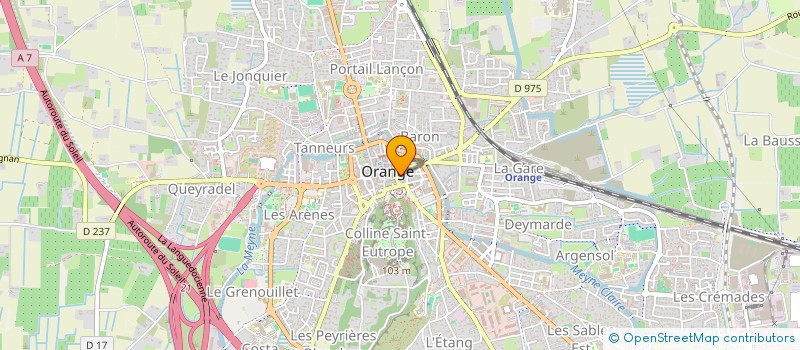 localisation de l'entreprise SCI DE LA PAIX  ORANGE