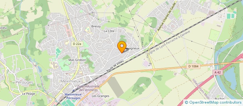 localisation de l'entreprise SCI DE LA PALANQUEE à MEXIMIEUX