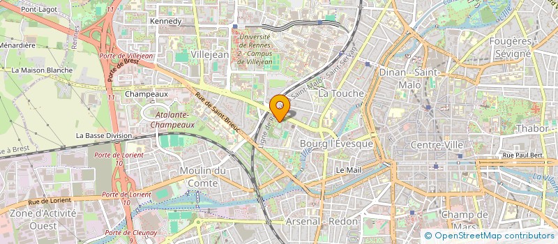 localisation de l'entreprise SCI DE LA PALESTINE  RENNES