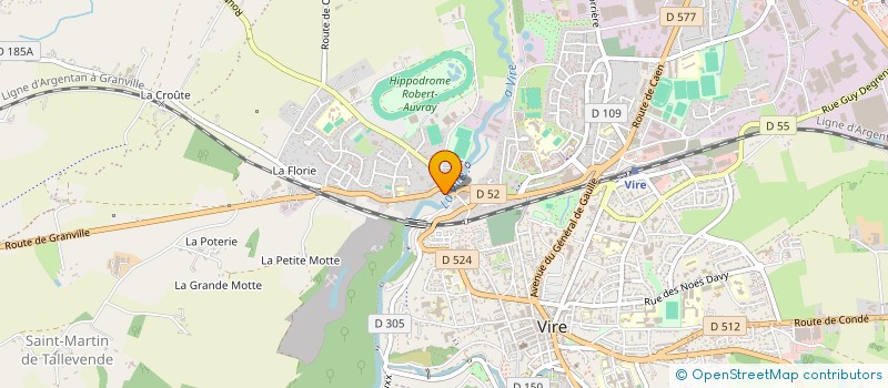 localisation de l'entreprise SCI DE LA PALMERAIE  VIRE-NORMANDIE