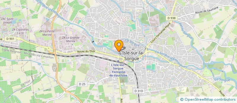 localisation de l'entreprise SCI DE LA PAMPA  L'ISLE-SUR-LA-SORGUE