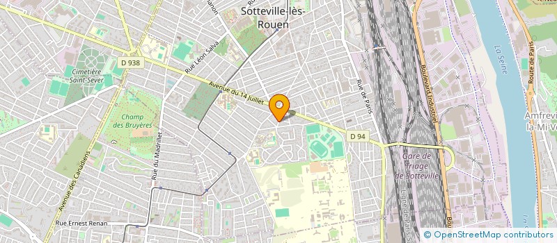 localisation de l'entreprise SCI DE LA PANTHELIERE  SOTTEVILLE-LES-ROUEN