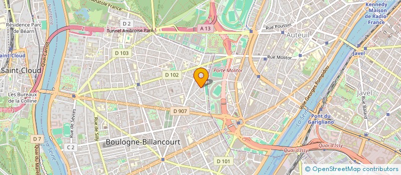 localisation de l'entreprise SCI DE LA PAROLE à BOULOGNE-BILLANCOURT