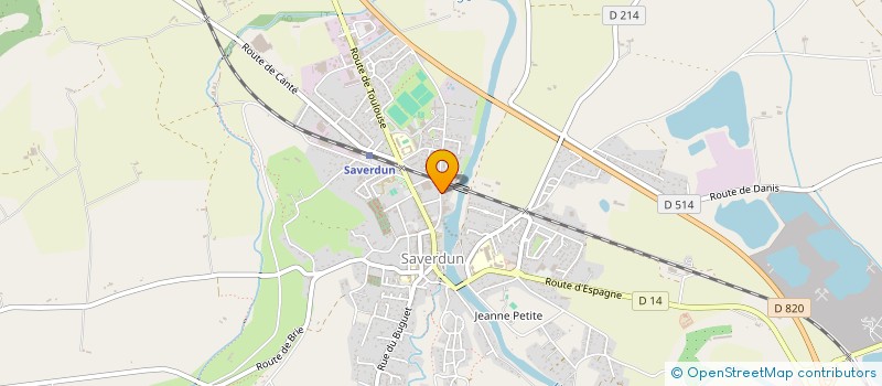 localisation de l'entreprise SCI DE LA PASSEMENTERIE à SAVERDUN
