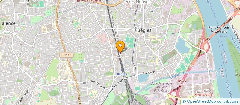 localisation de l'entreprise SCI DE LA PASSERELLE à BEGLES