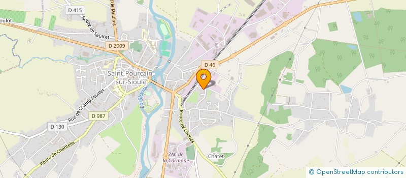 localisation de l'entreprise SCI DE LA PASSERELLE  SAINT-POURCAIN-SUR-SIOULE