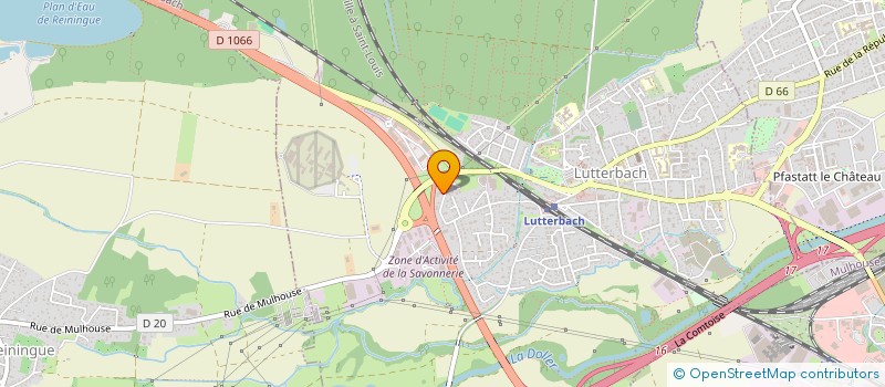 localisation de l'entreprise SCI DE LA PASSERELLE  LUTTERBACH