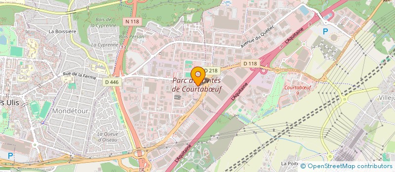 localisation de l'entreprise SCI DE LA PASSERELLE  VILLEJUST