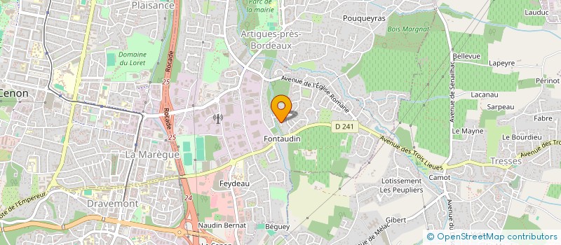 localisation de l'entreprise SCI DE LA PASTOURELLE  ARTIGUES-PRES-BORDEAUX