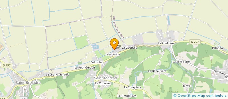 localisation de l'entreprise SCI DE LA PATAUDRIE  SAINT-MARCAN