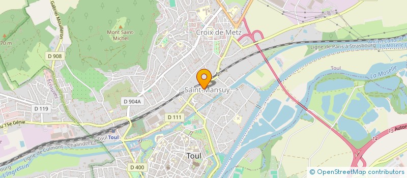 localisation de l'entreprise SCI  DE LA PATISSERIE  TOUL