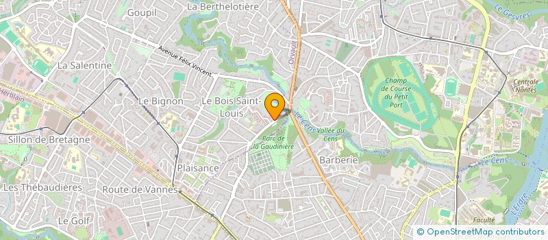 localisation de l'entreprise SCI DE LA PATOUILLERIE à ORVAULT