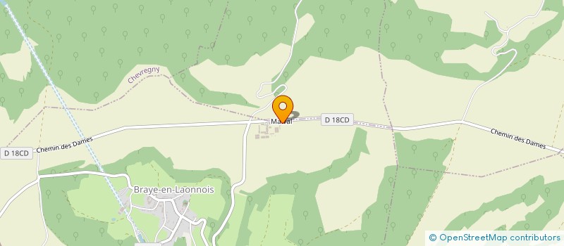 localisation de l'entreprise SCI DE LA PATURELLE  BRAYE EN LAONNOIS