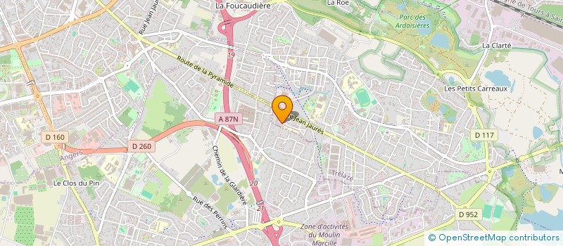 localisation de l'entreprise SCI DE LA PAUBINIERE  TRELAZE