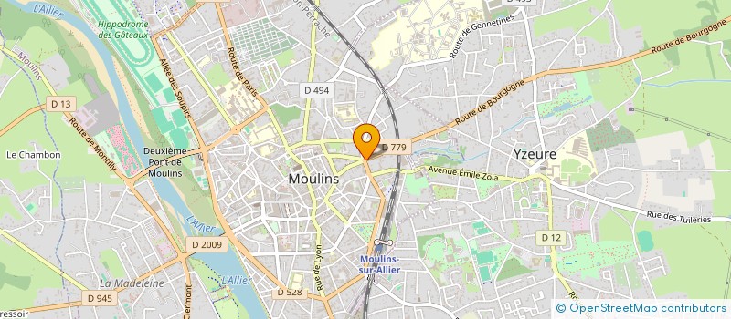 localisation de l'entreprise SCI DE LA PAUME à MOULINS