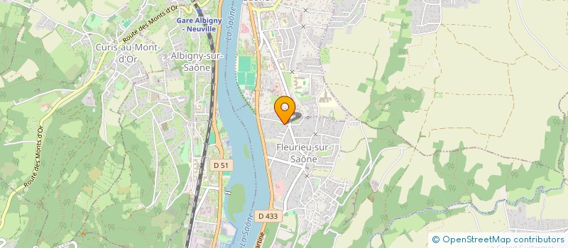 localisation de l'entreprise SCI DE LA PECHERIE  FLEURIEU-SUR-SAONE