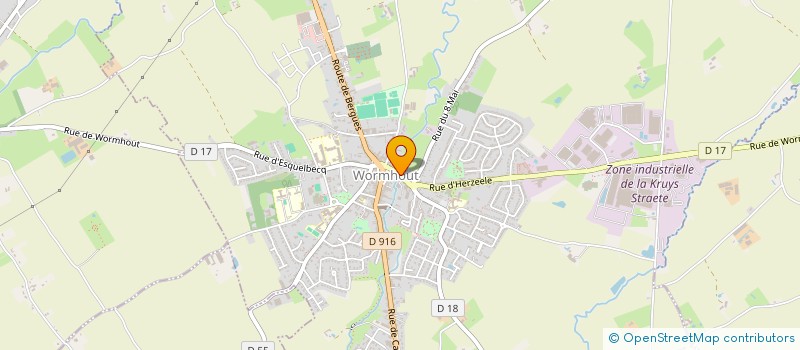 localisation de l'entreprise SCI DE LA PEENE BECQUE  WORMHOUT