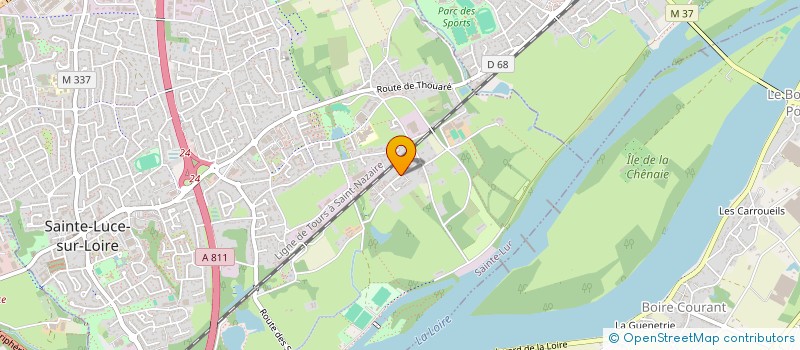 localisation de l'entreprise SCI DE LA PEGE  SAINTE-LUCE-SUR-LOIRE