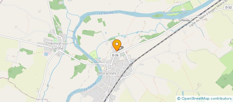 localisation de l'entreprise SCI DE LA PELOUSE  MORANNES SUR SARTHE-DAUMERAY