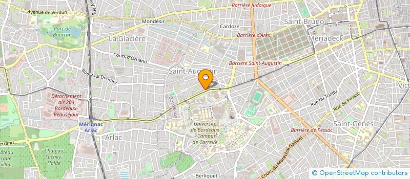 localisation de l'entreprise SCI DE LA PELOUSE DOUET à BORDEAUX