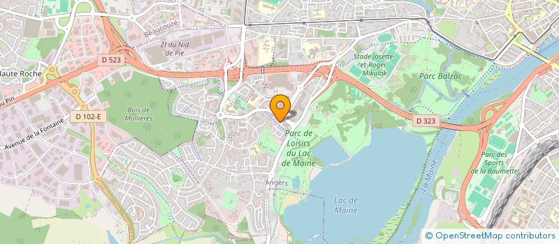 localisation de l'entreprise SCI DE LA PENTHIERE à ANGERS
