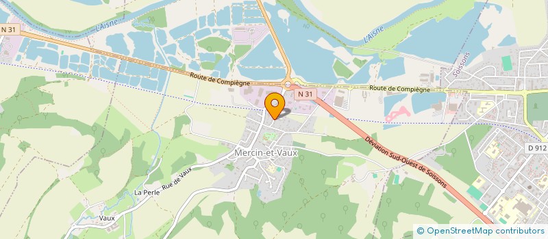 localisation de l'entreprise SCI DE LA PEPINIERE  MERCIN-ET-VAUX