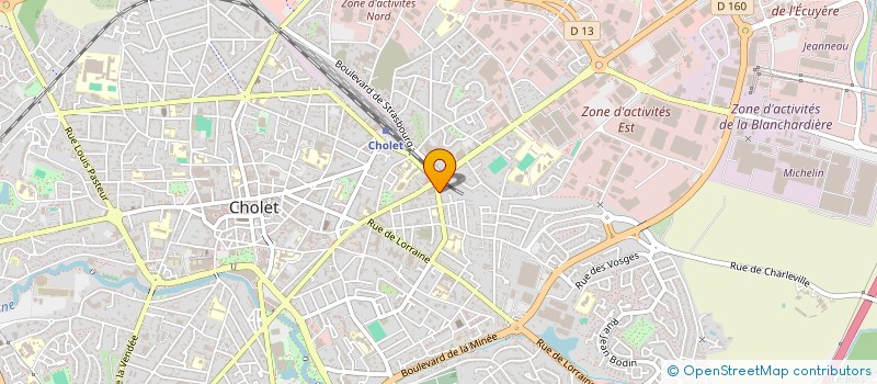 localisation de l'entreprise SCI DE LA PEPINIERE à CHOLET