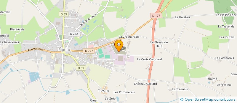 localisation de l'entreprise SCI DE LA PEPINIERE  PIPRIAC