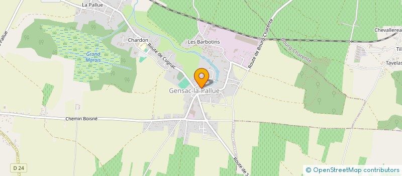 localisation de l'entreprise SCI DE LA PERDASSE à GENSAC-LA-PALLUE