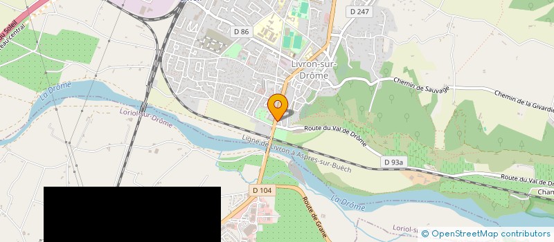 localisation de l'entreprise SCI DE LA PERGE  LIVRON-SUR-DROME