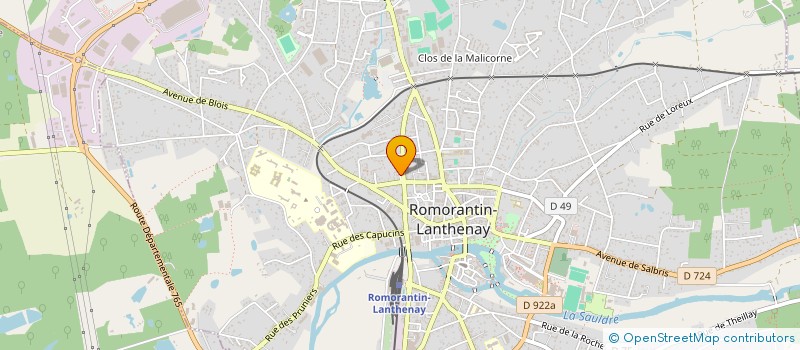 localisation de l'entreprise SCI DE LA PERONNIERE  ROMORANTIN-LANTHENAY