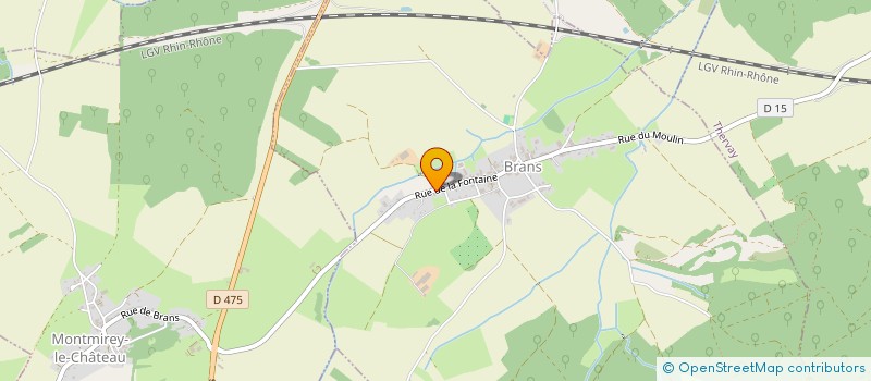 localisation de l'entreprise SCI DE LA PERRIERE  BRANS