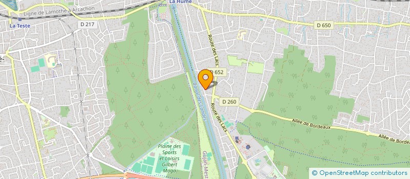 localisation de l'entreprise SCI DE LA PERSONNE H.P.A  GUJAN-MESTRAS