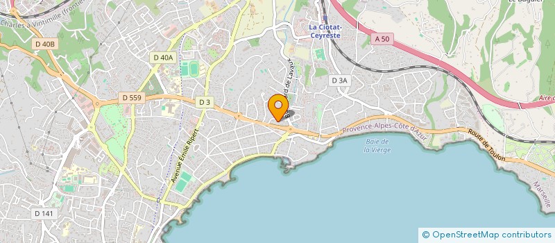 localisation de l'entreprise SCI DE LA PETANQUE  LA CIOTAT