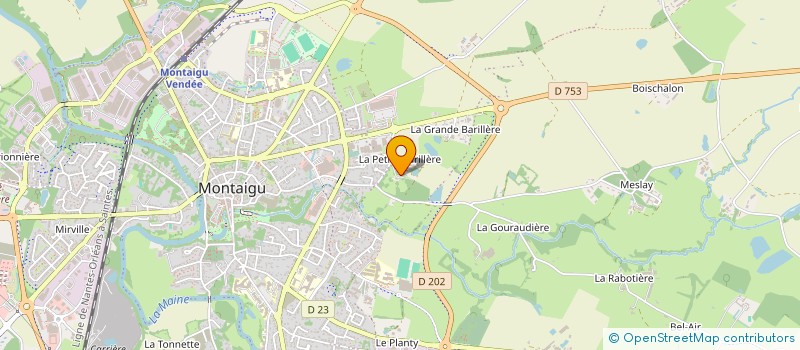 localisation de l'entreprise SCI DE LA PETITE BARILLERE à MONTAIGU-VENDEE
