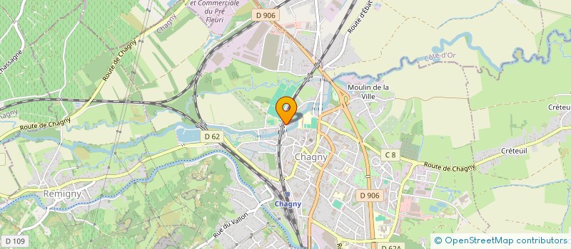 localisation de l'entreprise SCI DE LA PETITE BASTIDE  CHAGNY