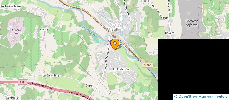 localisation de l'entreprise SCI DE LA PETITE CARRIERE  CHATILLON