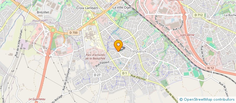 localisation de l'entreprise SCI DE LA PETITE CHAMPAGNE  TREGUEUX