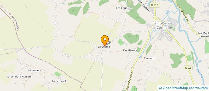 localisation de l'entreprise SCI DE LA PETITE CHAULE  SAINT-PIERRE-DE-CORMEILLES