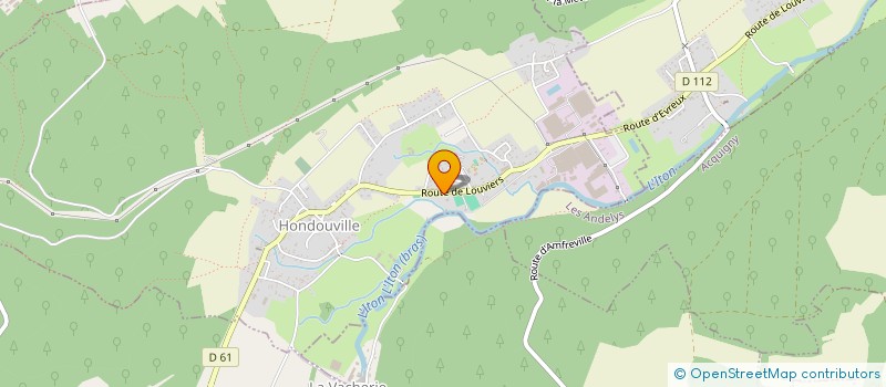 localisation de l'entreprise SCI DE LA PETITE CITE  HONDOUVILLE