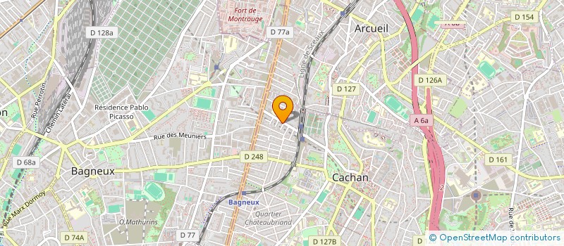 localisation de l'entreprise SCI DE LA PETITE CRAU  CACHAN