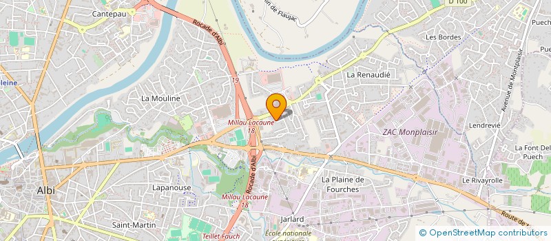 localisation de l'entreprise SCI DE LA PETITE FONTAINE à ALBI