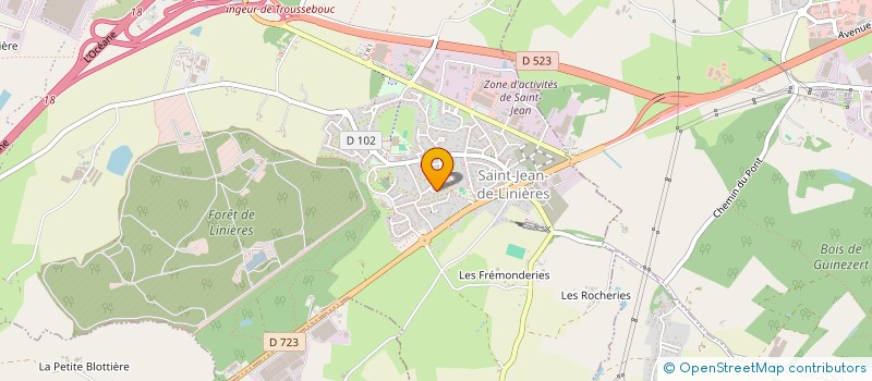 localisation de l'entreprise SCI DE LA PETITE FONTAINE  SAINT-LEGER-DE-LINIERES